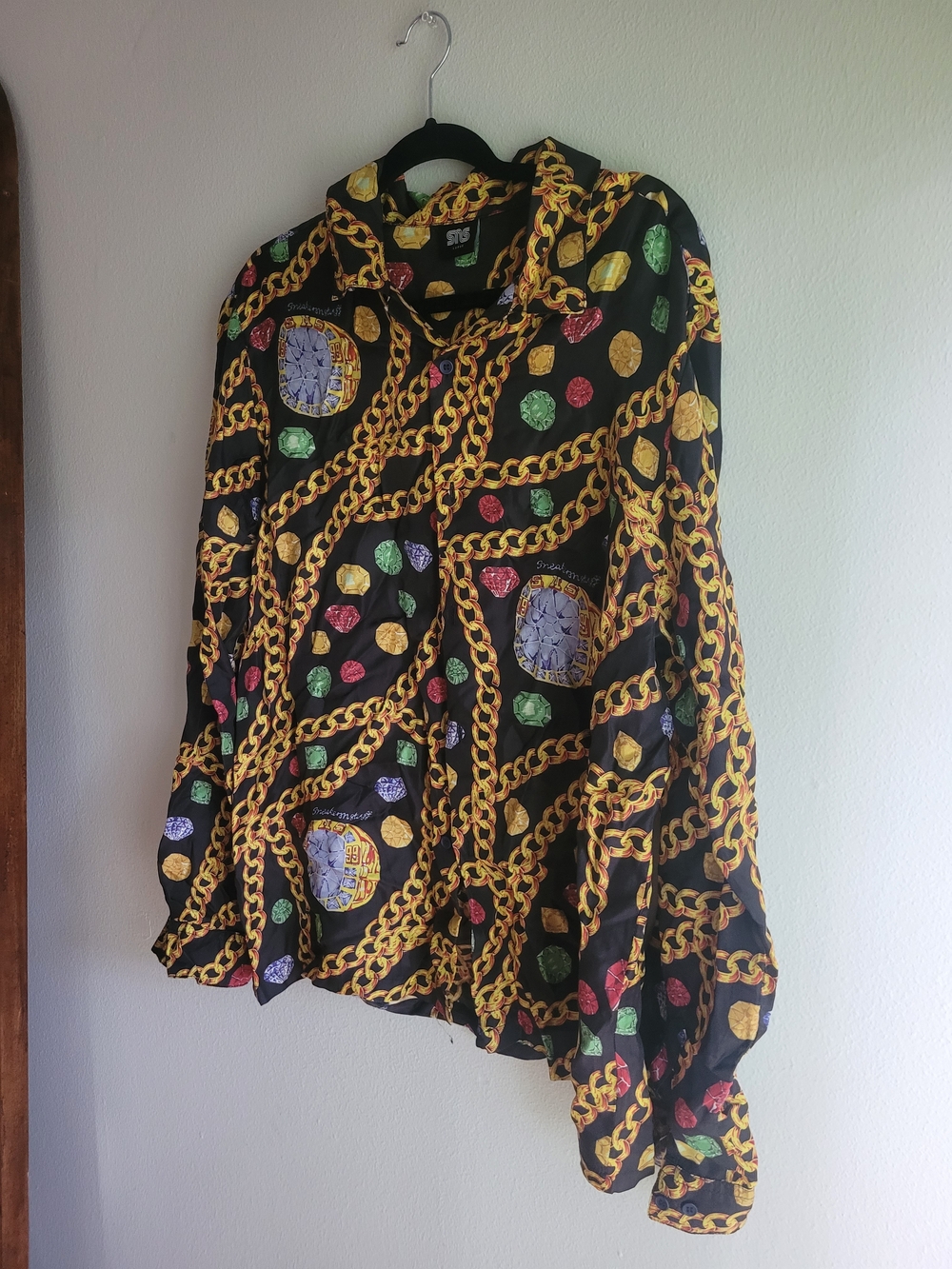 Silk Chain And Jewel Blouse